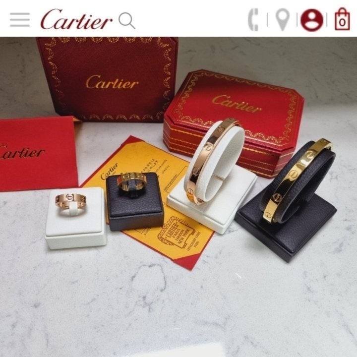 💕 까*** 러브 팔찌 & 반지 (실버)