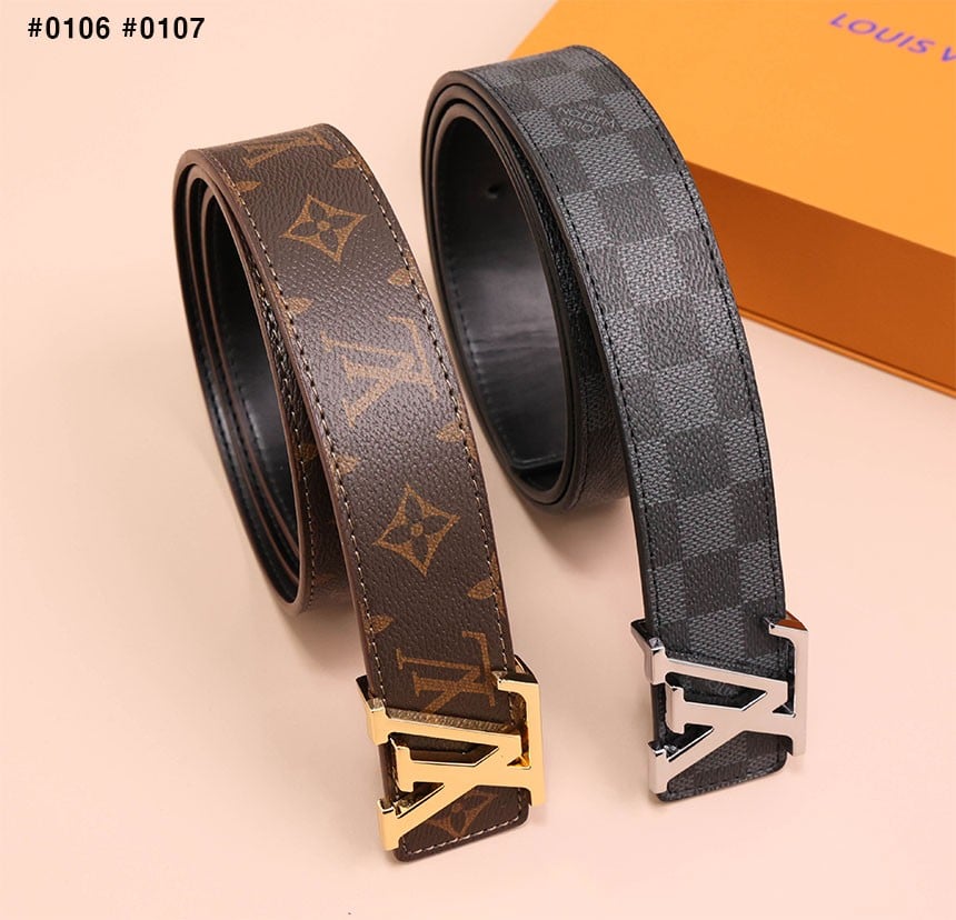 루이비통 LV이니셜 다미에 버클 2종 벨트