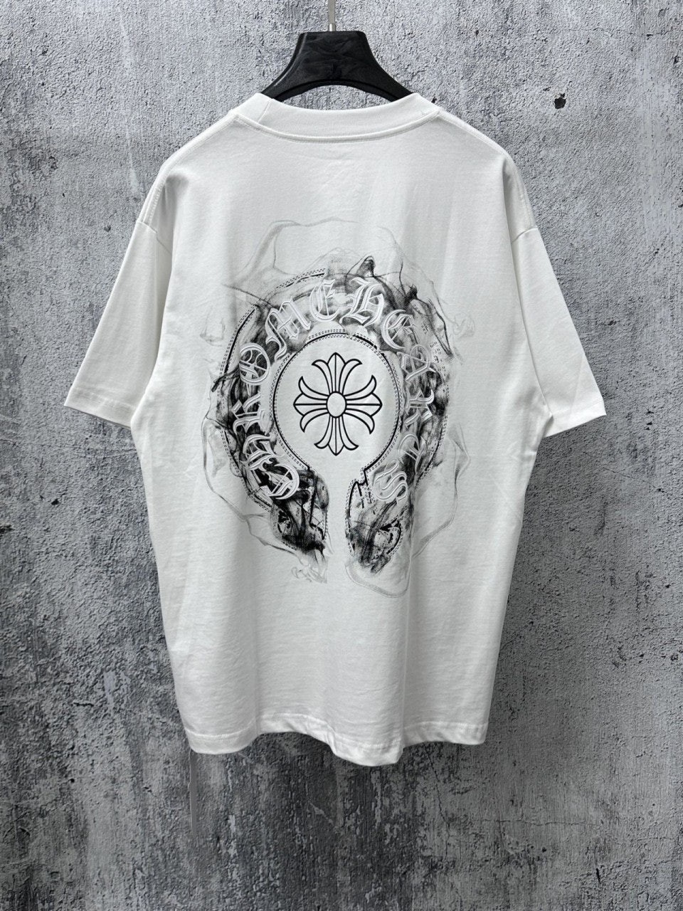 💕 크* 스모크링 반팔 티셔츠 (화이트,블랙 2가지)