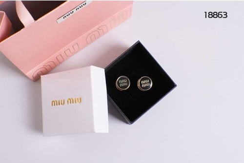 🔆 [MIUMIU] 미우미우 써클 이니셜로고 에폭시 이어링 🔆