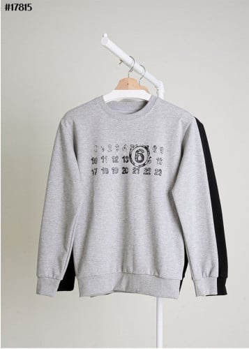 💕 메* 마르지엘라 빈티지 넘버링 프린팅 크루넥 맨투맨 티셔츠
