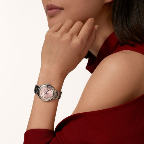 발롱 블루 드 까르띠에 워치, 33mm, 핑크