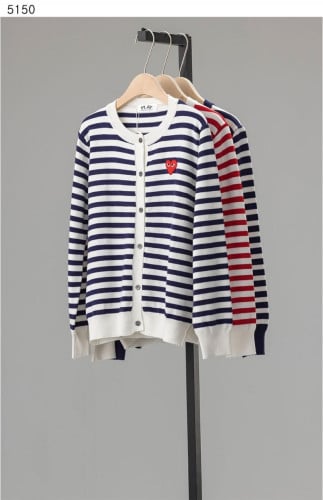 #꼼데가르송 [COMME des GARCONS] 스트라이프 라운드 가디건 신상입고💢 #상의 #가디건 #5150