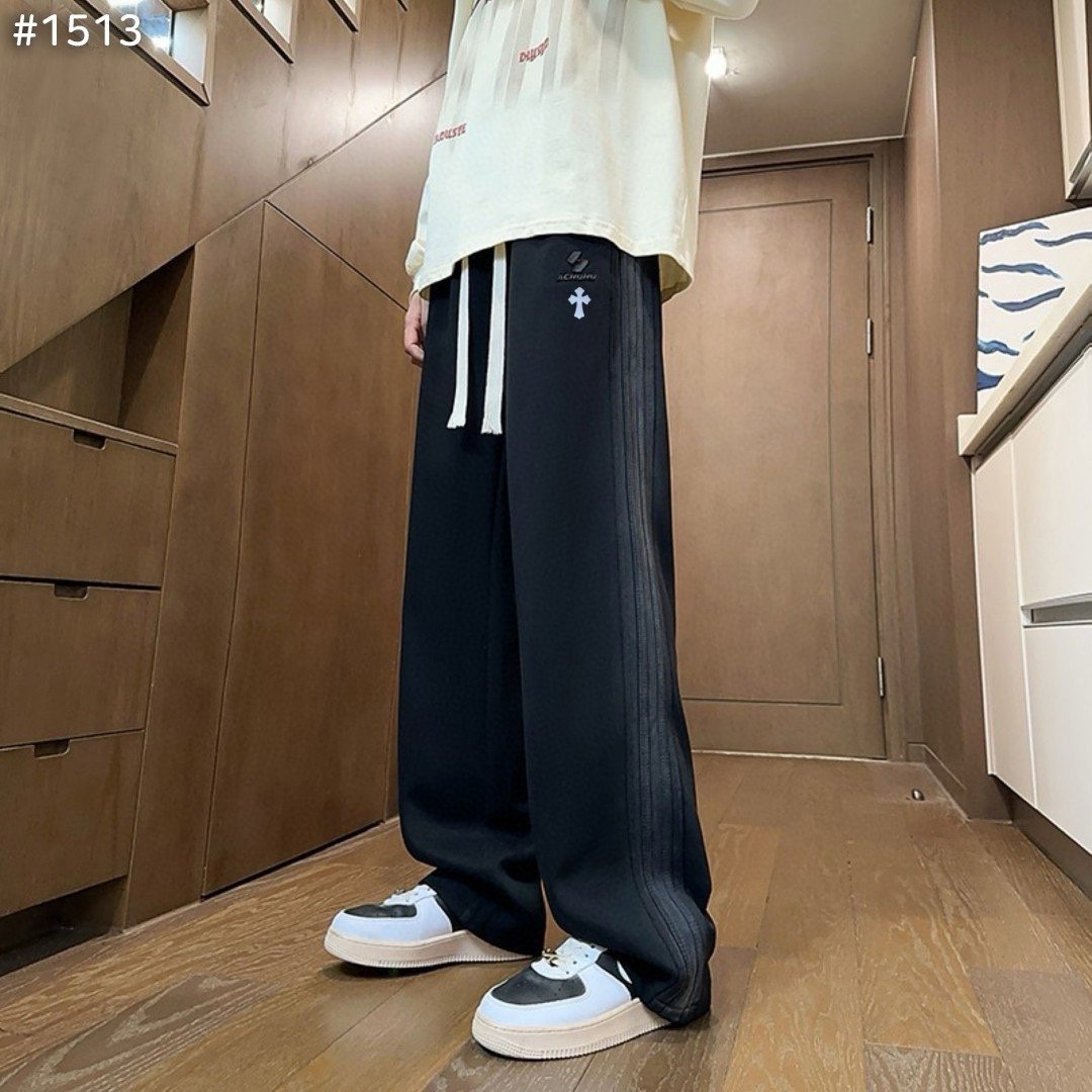 #크롬하츠 코튼 와이드 스웻 팬츠