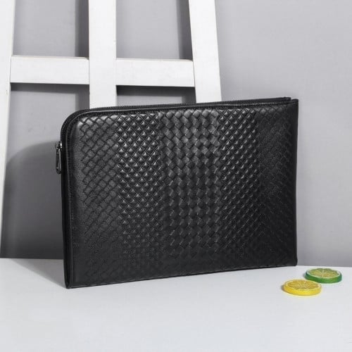 인트레치아토 레더 악어 클러치