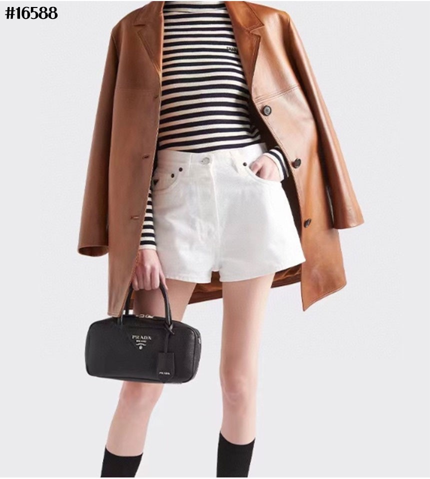 🔆 [PRADA] 프라다 레더 탑 핸들 백 🔆