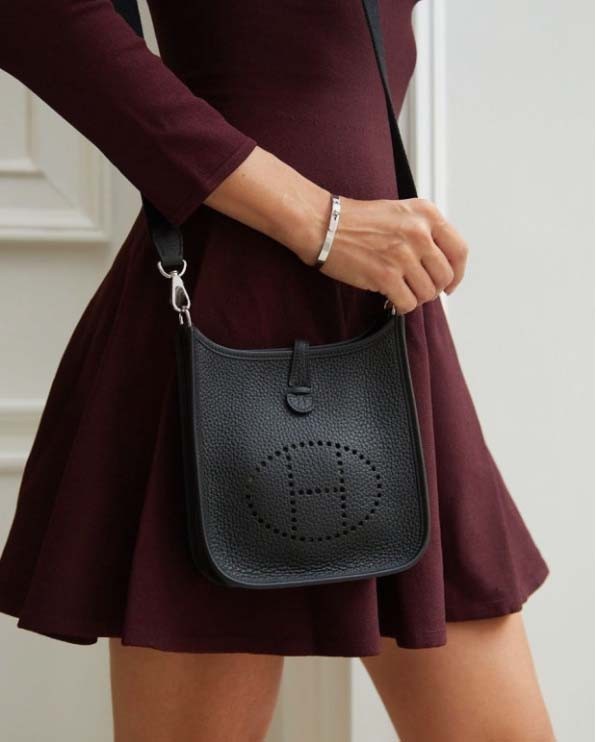 #에르메스 [ H.R.M.S ] 수입 미니 에블린 16 백 - 블랙 - 입고💢 #가방