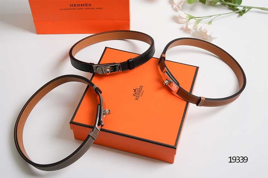 🔆 [HERMES] 에르메스 켈리 18 버클 벨트 (은장)🔆