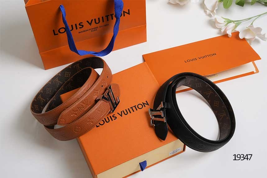 🔆 [LOUIS VUITTON] 루이비통 LV 모노그램 양면 은장 벨트🔆