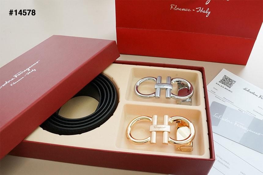 🔆 [ferragamo] 살바토레 페레가모 간치니 투버클 벨트 #6 (컷팅식) 🔆