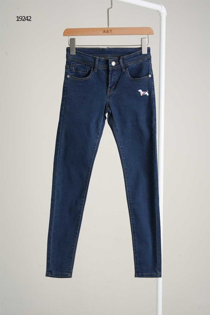 🔆 [THOM BROWNE] 톰브라운 도그자수 슬림핏 데님 팬츠 🔆