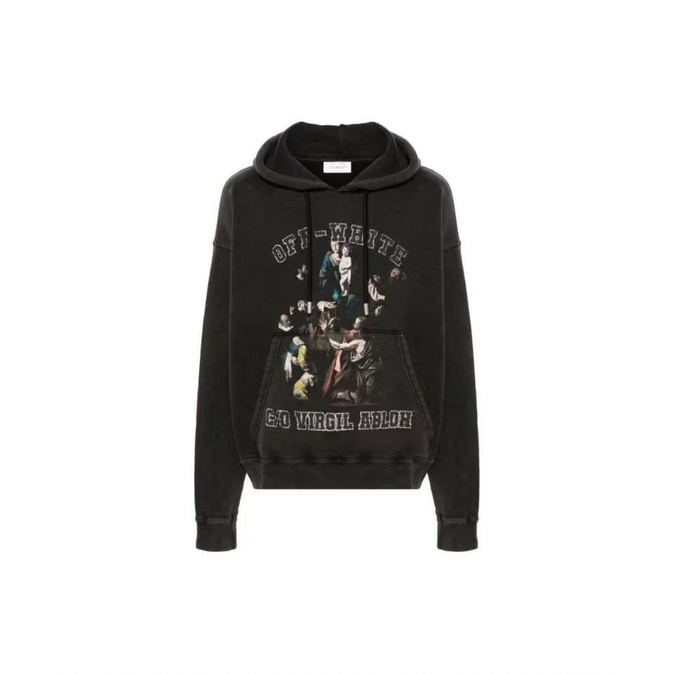 2024 #오**** 프린팅 워싱 후드티 입고~~