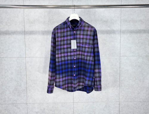 2025 발*렌시아가 체크 플란넬 셔츠(고급버전) 입고~