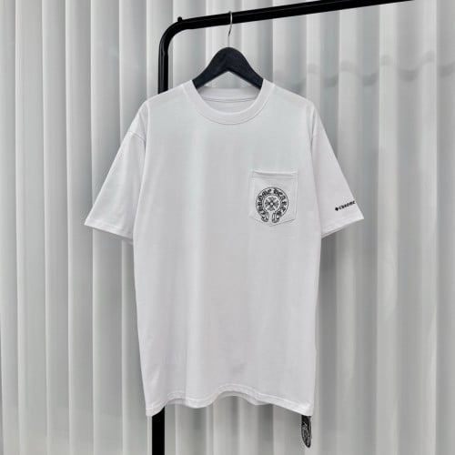 ➰크롬하츠 홀스슈 포켓 로고 반팔 티셔츠