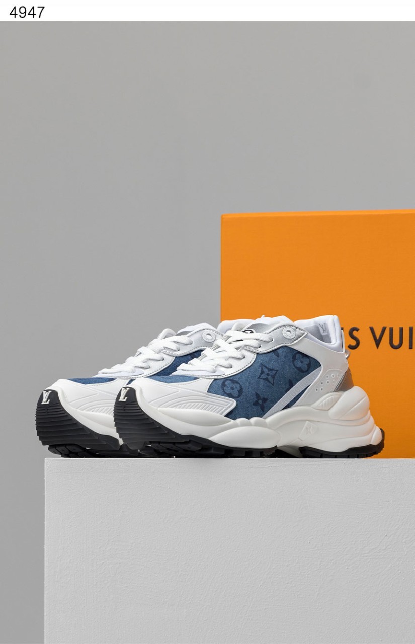 #루이비통 [LOUIS VUITTON] 수입프리미엄급 런55  데님 스니커즈 정품급 신상 입고💢 #태그 #신발 #4947