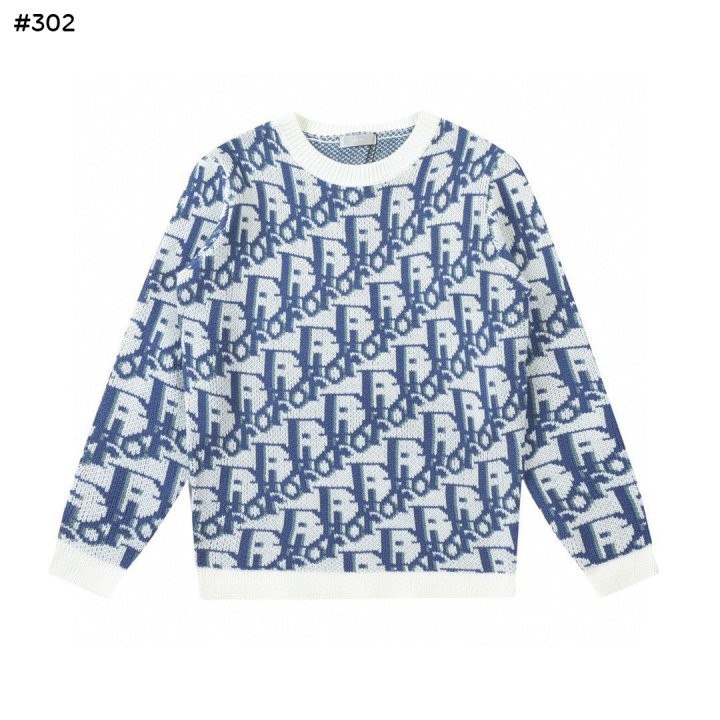 #디올 24fw 오블리크 자카드 라운드 스웨터