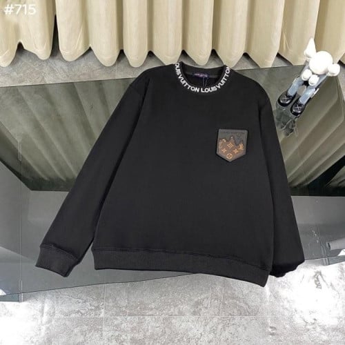 #루이비통 24FW 레더 포켓 넥라인 맨투맨