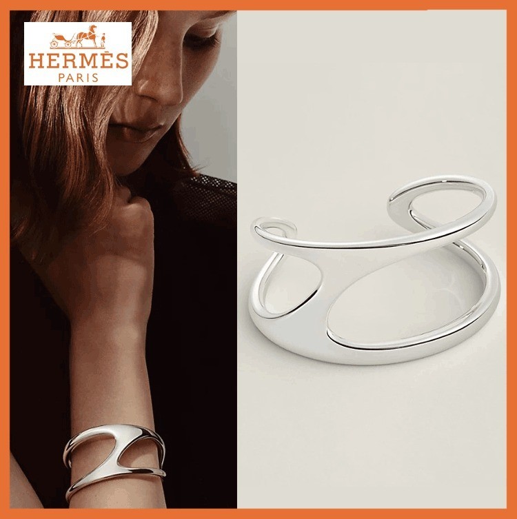 에르메스 Chaine d'ancre Punk 커프 브레이슬릿, 라지 모델