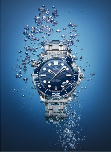 오메* 코액시얼 씨마스터 다이버300M 블루