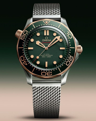 오메* 코액시얼 마스터 다이버300M 그린콤비