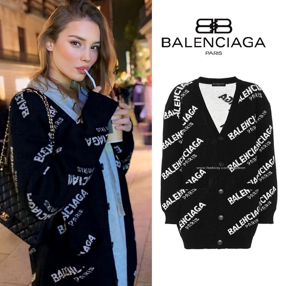 🤍 2025 FW BA*ENCI*GA LOGO Cardigan 🤍