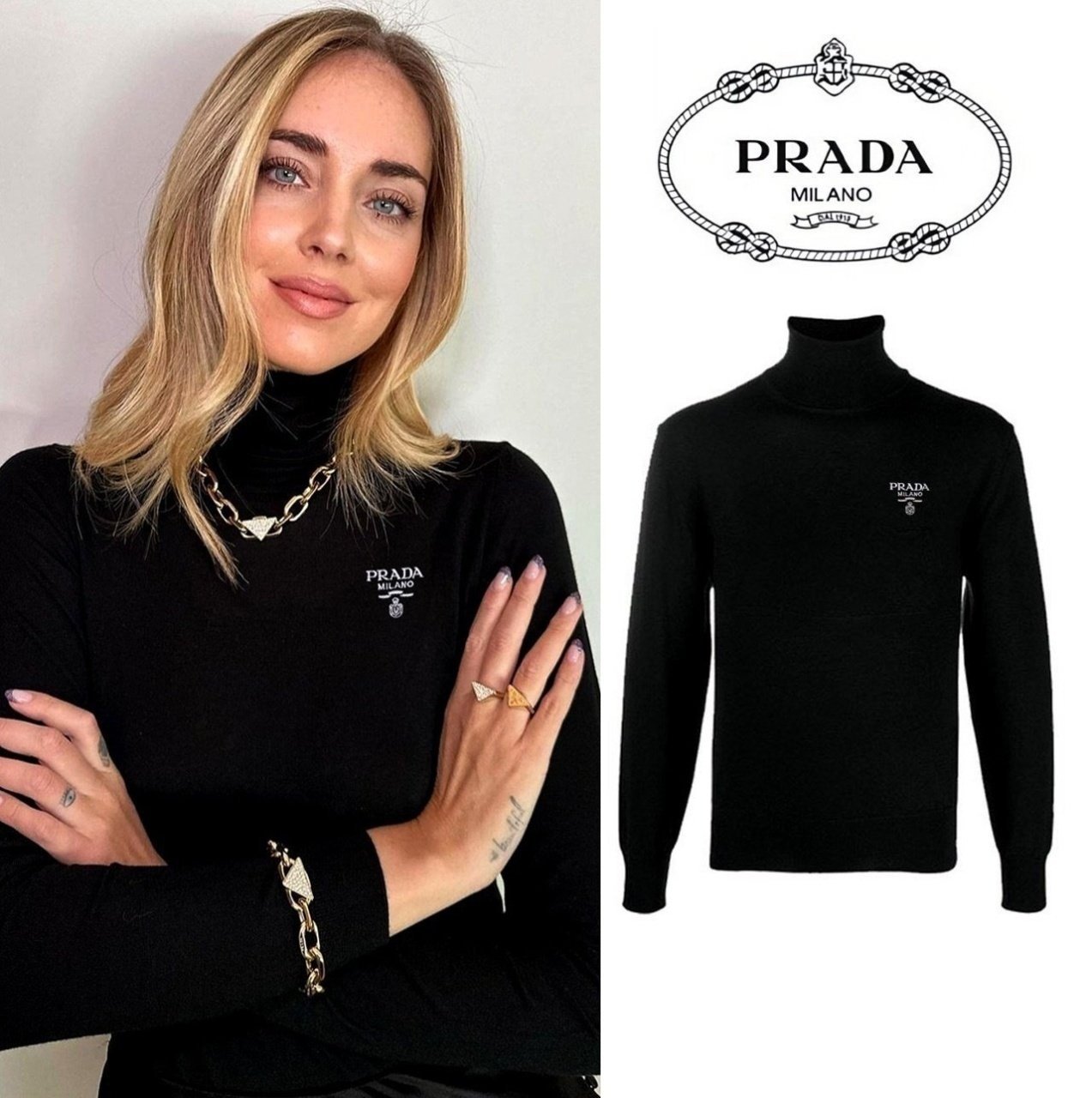 ⚫️▪️🔻 P♡A◇A * MILANO * TURTLENECK🔻▪️⚫️