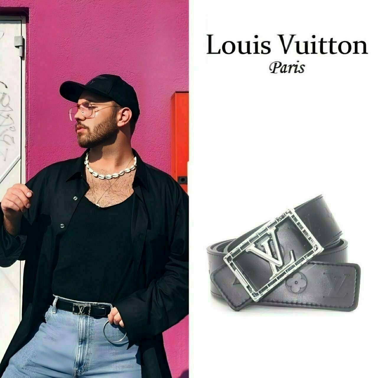 🔳🔳25s 루♡비통 LV사각장식 벨트🔳🔳