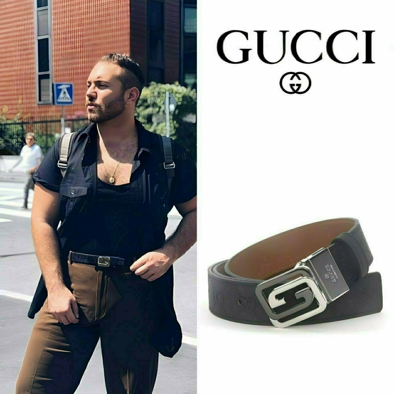 🔳🔳25s 구♡ 블랙&실버로고 벨트🔳🔳