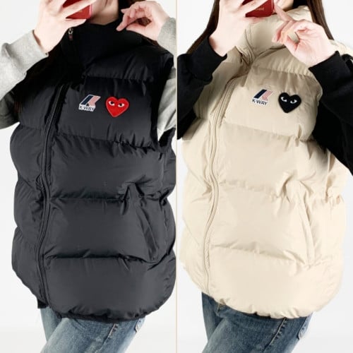 1 <꼼데가르송x까웨 패딩조끼>