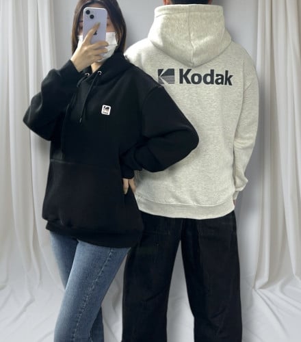 <코닥 와펜 기모 후드>