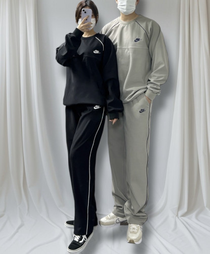 <NK 파이핑 라운드 합포 기모 세트>