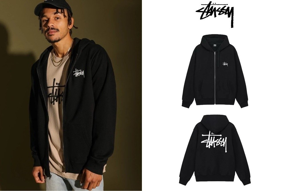 스*시 베이직 후드집업(블랙)