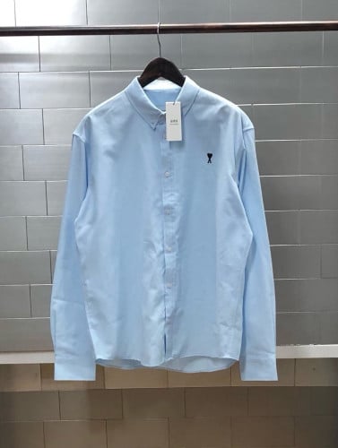 AM* 하트자수 옥스포드 셔츠