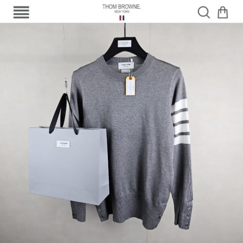 TB 캐시미어 사선 니트 신상 그레이