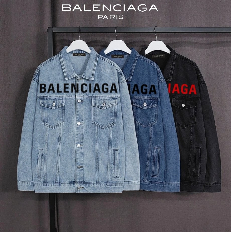 BLC 앞로고 워싱 데님자켓