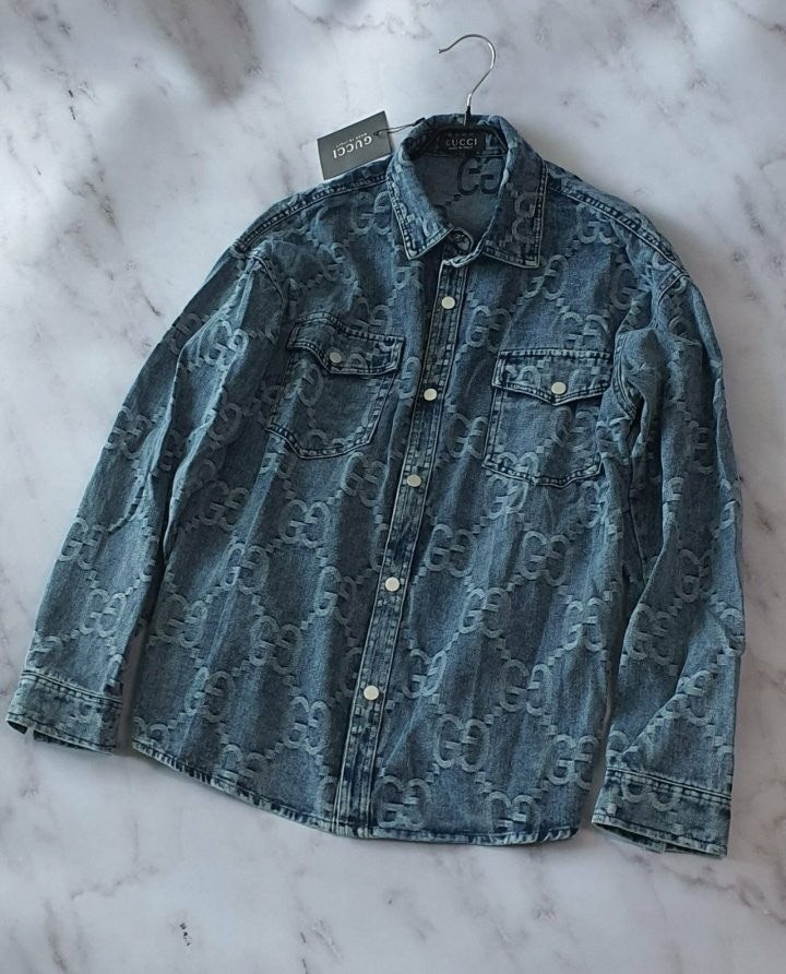 💕 구* 빅로고 데님 자켓