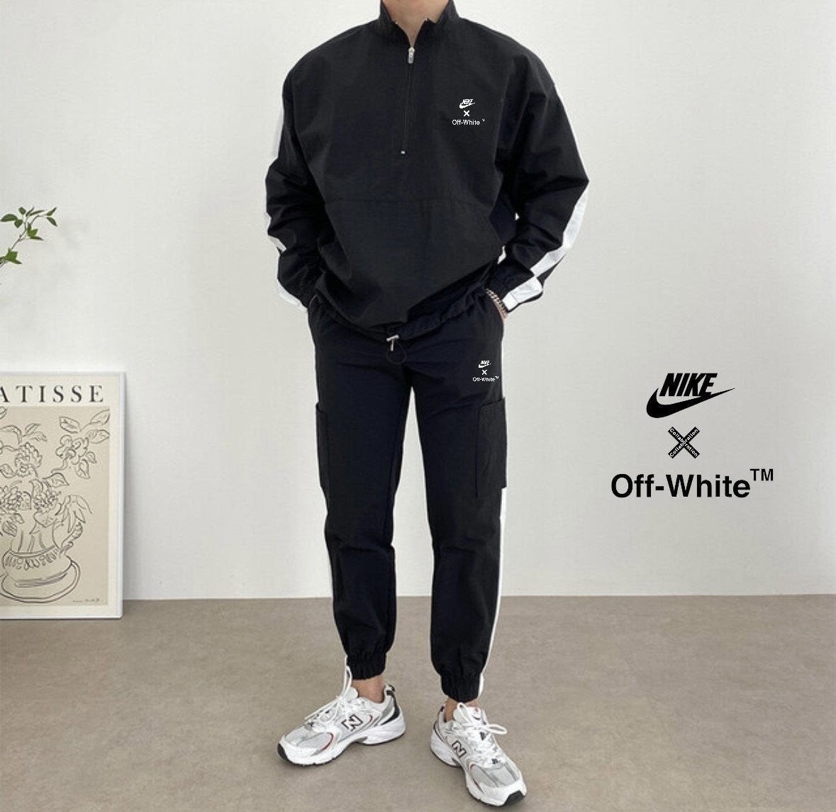 💕 나** X 오* 콜라보 윈드아노락조거 세트