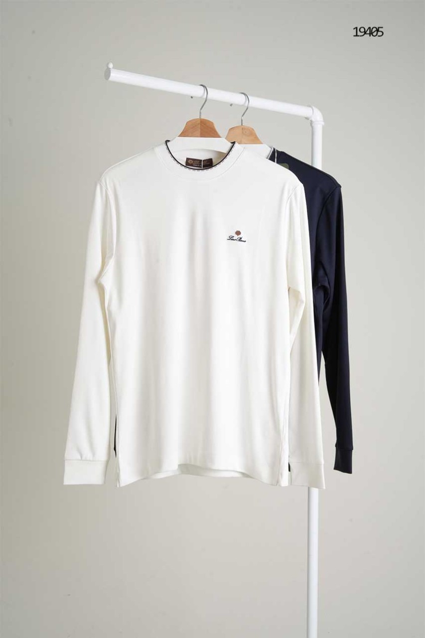 🔆 [LORO PIANA] 로로피아나 자수로고패치 실키 티셔츠 🔆