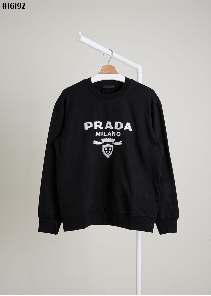 🔆 [PRADA] 프라다 밀라노 클래식 코튼 저지 맨투맨 티셔츠 🔆