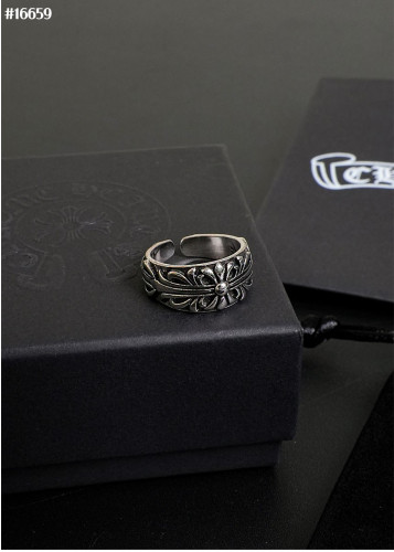 🔆 [Chrome Herts] 크롬하츠 남여공용 플로랄 크로스 링 🔆