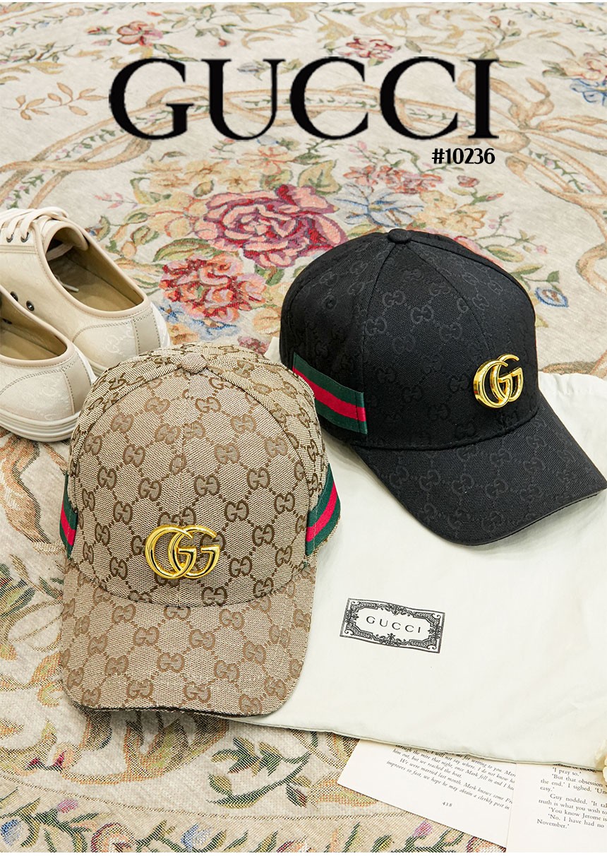 🔆 [GUCCI] 구찌 웹(Web) 오리지널 GG 캔버스 남여공용 볼캡 🔆