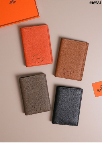 🔆 [HERMES] 에르메스 H 펀칭 로고 레더 여권 케이스 🔆