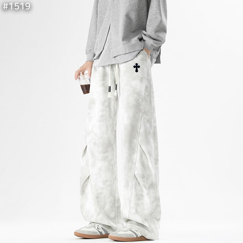 #크롬하츠 더티 워싱 와이드 스웻 팬츠