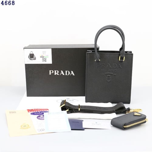 👹프*다 4668 각인로고 레더 토트 & 크로스백👹