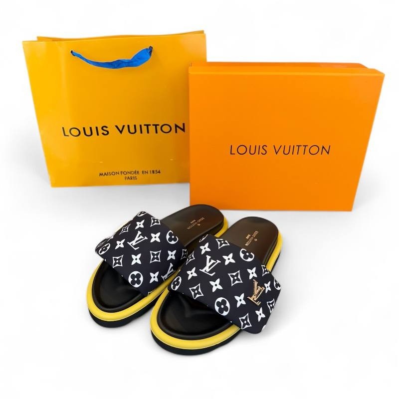 👹루*통 스틸로고 뮬 모노그램 (블랙) 👹