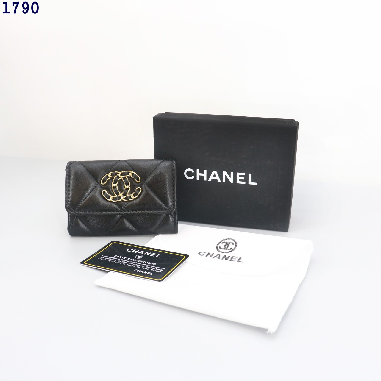 👹샤* 19 똑딱이 카드 지갑 블랙👹