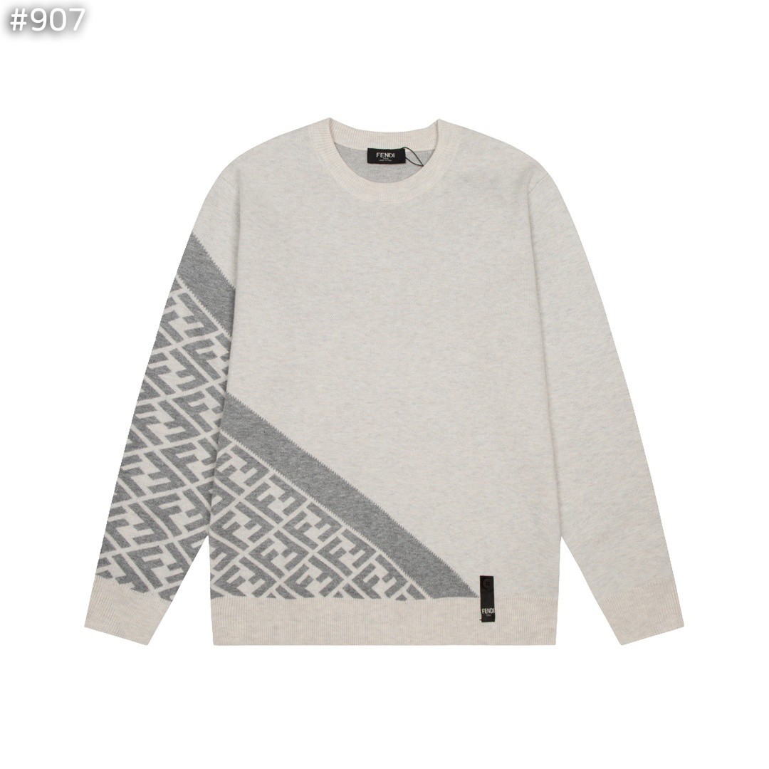#펜디 FF로고 사선 울 니트