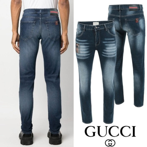 💕 구* 자가드 베어 자수 워싱 슬림진