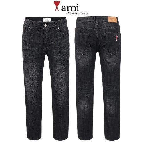 💕 아* 블랙 미디움 테이퍼드 팬츠