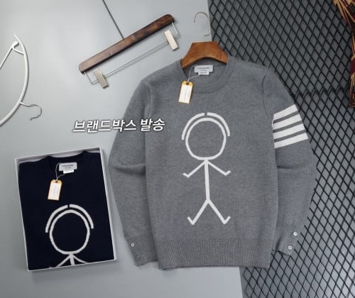 💕 톰* 사선 완장 메리노 아이콘 울니트➡️수입풀